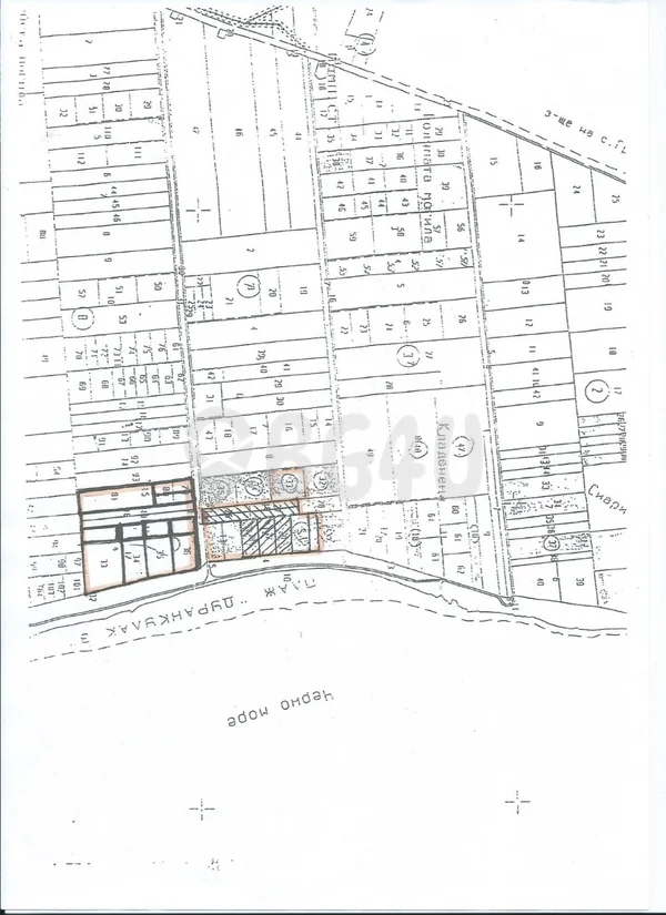 TEREN 125 DECARE – PRIMA LINIE LA MARE, 400 M DESCHIDERE, 95 DECARE ÎN REGULAȚIE (PENTRU CONSTRUIRE) + 30 DECARE ZONĂ VERDE